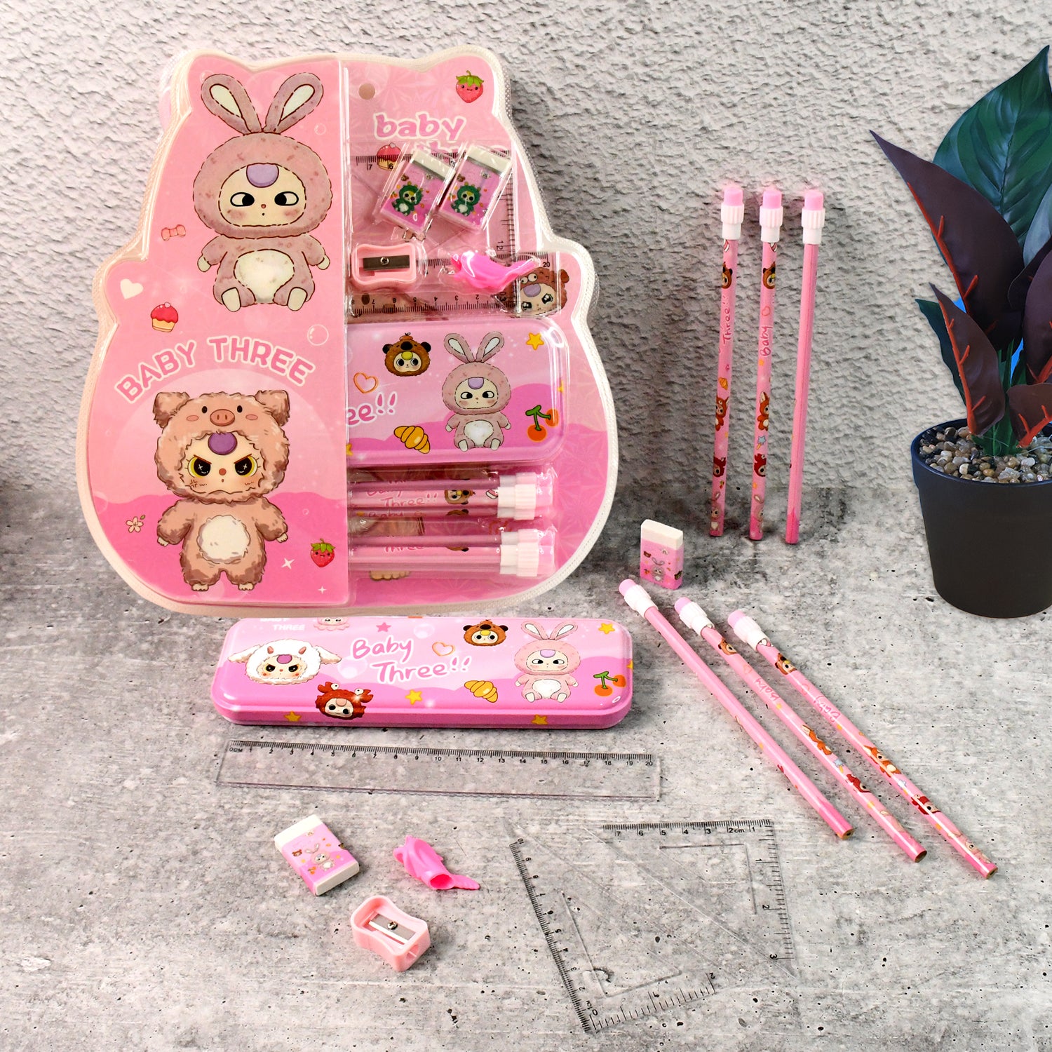 Cartoon Stationery Gift Set For Kids (14 Pc) Cartoon Stationery Gift Set For Kids (14 Pc)